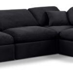 Indulge 105" Velvet Upholstered 4pc. Modular Sectional