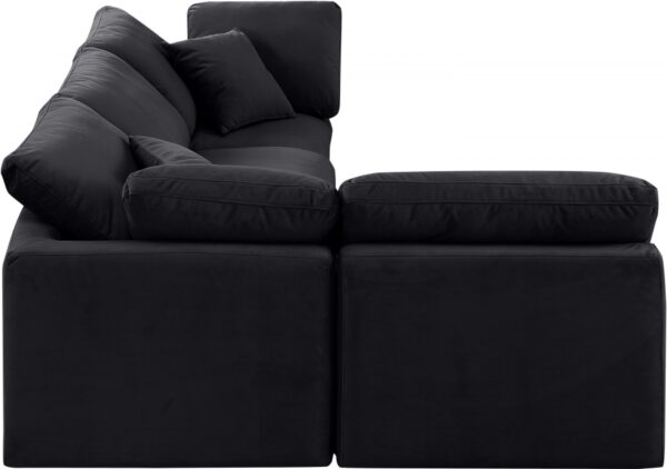 Indulge 105" Velvet Upholstered 4pc. Modular Sectional
