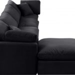 Indulge 140" Velvet Upholstered 5pc. Modular Sectional