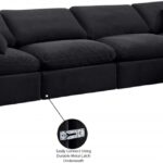 Indulge 140" Velvet Upholstered 5pc. Modular Sectional