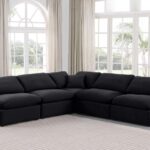 Indulge 105" Velvet Upholstered 5pc. Modular Sectional