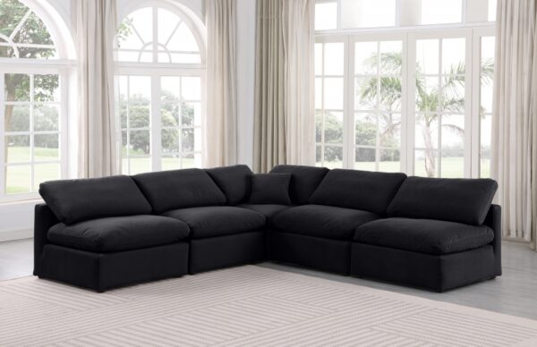 Indulge 105" Velvet Upholstered 5pc. Modular Sectional