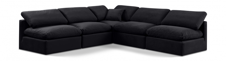 Indulge 105" Velvet Upholstered 5pc. Modular Sectional