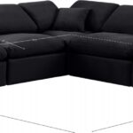 Indulge 105" Velvet Upholstered 5pc. Modular Sectional