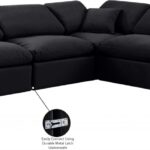 Indulge 105" Velvet Upholstered 5pc. Modular Sectional