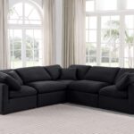 Indulge 105" Velvet Upholstered 5pc. Modular Sectional