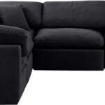 Indulge 105" Velvet Upholstered 5pc. Modular Sectional