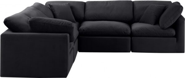 Indulge 105" Velvet Upholstered 5pc. Modular Sectional