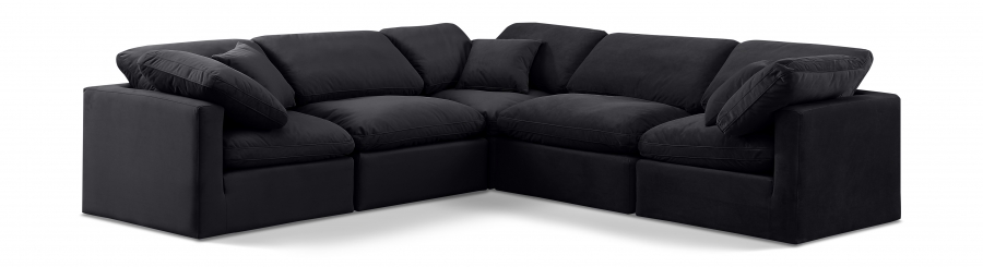 Indulge 105" Velvet Upholstered 5pc. Modular Sectional