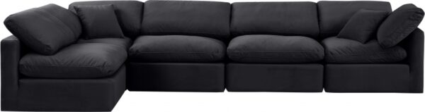 Indulge 140" Velvet Upholstered 5pc. Modular Sectional