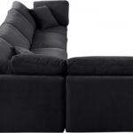 Indulge 140" Velvet Upholstered 5pc. Modular Sectional