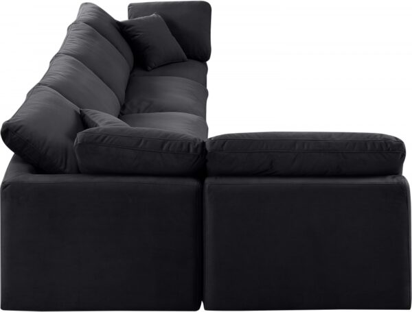 Indulge 140" Velvet Upholstered 5pc. Modular Sectional