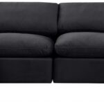 Indulge 140" Velvet Upholstered 6pc. Modular Sectional