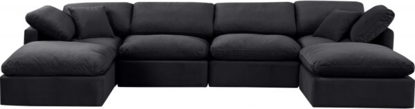 Indulge 140" Velvet Upholstered 6pc. Modular Sectional