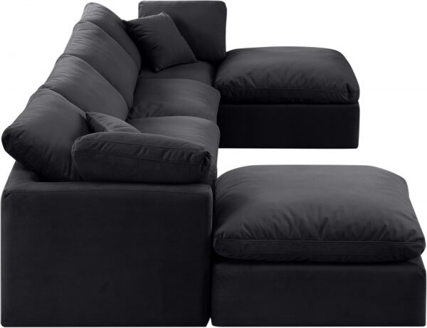 Indulge 140" Velvet Upholstered 6pc. Modular Sectional