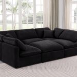 Indulge 105" Velvet Upholstered 6pc. Modular Sectional