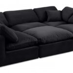 Indulge 105" Velvet Upholstered 6pc. Modular Sectional