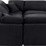 Indulge 105" Velvet Upholstered 6pc. Modular Sectional