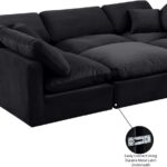 Indulge 105" Velvet Upholstered 6pc. Modular Sectional