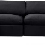 Indulge 140" Velvet Upholstered 6pc. Modular Sectional