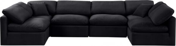 Indulge 140" Velvet Upholstered 6pc. Modular Sectional
