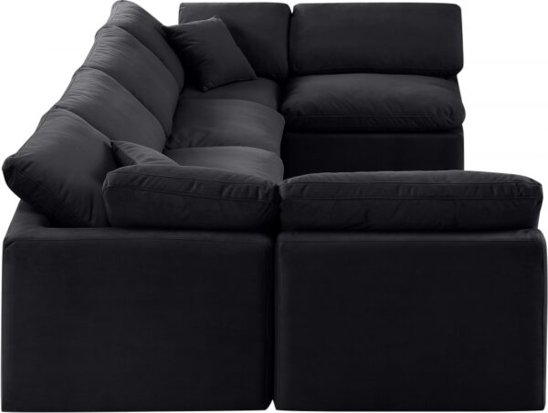 Indulge 140" Velvet Upholstered 6pc. Modular Sectional