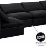 Indulge 140" Velvet Upholstered 6pc. Modular Sectional