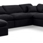 Indulge 140" Velvet Upholstered 7pc. Modular Sectional