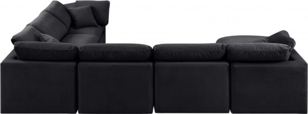 Indulge 140" Velvet Upholstered 7pc. Modular Sectional