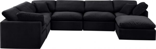 Indulge 140" Velvet Upholstered 7pc. Modular Sectional