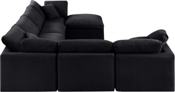 Indulge 140" Velvet Upholstered 7pc. Modular Sectional