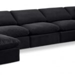 Indulge 175" Velvet Upholstered 7pc. Modular Sectional