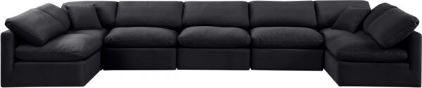 Indulge 175" Velvet Upholstered 7pc. Modular Sectional