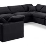Indulge 140" Velvet Upholstered 8pc. Modular Sectional