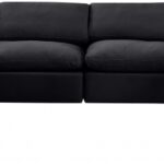 Indulge 140" Velvet Upholstered 8pc. Modular Sectional