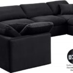 Indulge 140" Velvet Upholstered 8pc. Modular Sectional