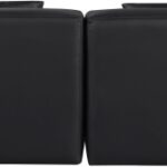 Cube 144" Vegan Leather Upholstered 4pc. Armless Modular Sofa
