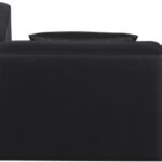 Cube 108" Vegan Leather Upholstered 4pc. Modular Sectional