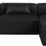 Cube 108" Vegan Leather Upholstered 4pc. Modular Sectional