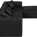 Cube 108" Vegan Leather Upholstered 4pc. Modular Sectional