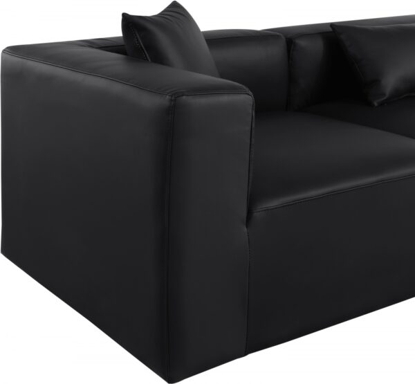 Cube 108" Vegan Leather Upholstered 4pc. Modular Sectional