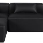 Cube 108" Vegan Leather Upholstered 4pc. Modular Sectional