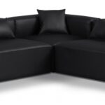 Cube 108" Vegan Leather Upholstered 5pc. Modular Sectional