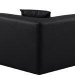 Cube 108" Vegan Leather Upholstered 5pc. Modular Sectional
