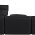 Cube 108" Vegan Leather Upholstered 5pc. Modular Sectional