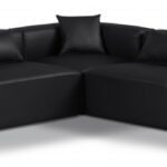 Cube 108" Vegan Leather Upholstered 5pc. Modular Sectional
