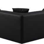 Cube 108" Vegan Leather Upholstered 5pc. Modular Sectional