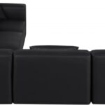 Cube 108" Vegan Leather Upholstered 5pc. Modular Sectional