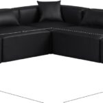 Cube 108" Vegan Leather Upholstered 5pc. Modular Sectional
