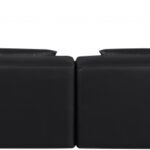 Cube 144" Vegan Leather Upholstered 5pc. Modular Sectional